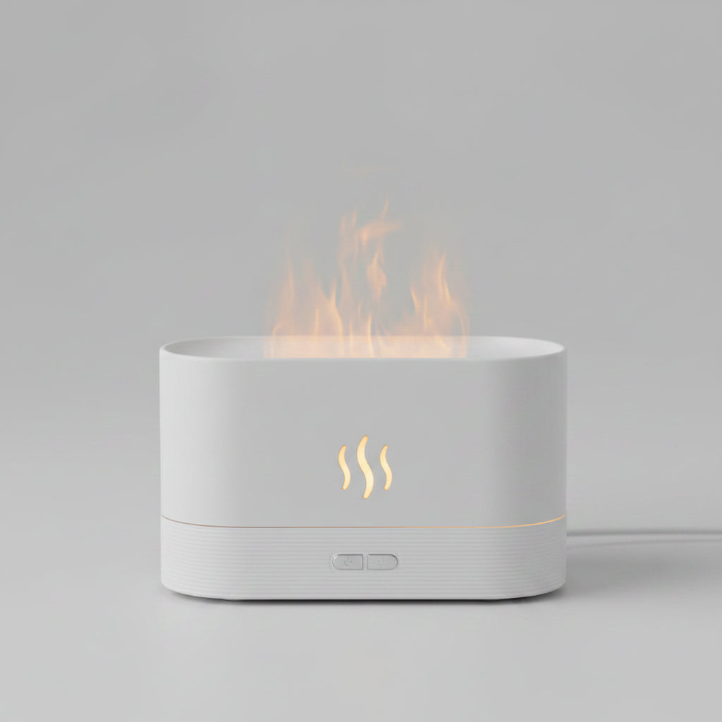 Flame Diffuser – Essential Oil Diffuser, Aroma Humidifier & Fire Effect Night Light